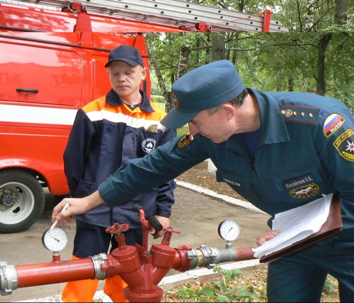 испытания наружного пожарного гидранта, Испытание наружного противопожарного водопровода на водоотдачу